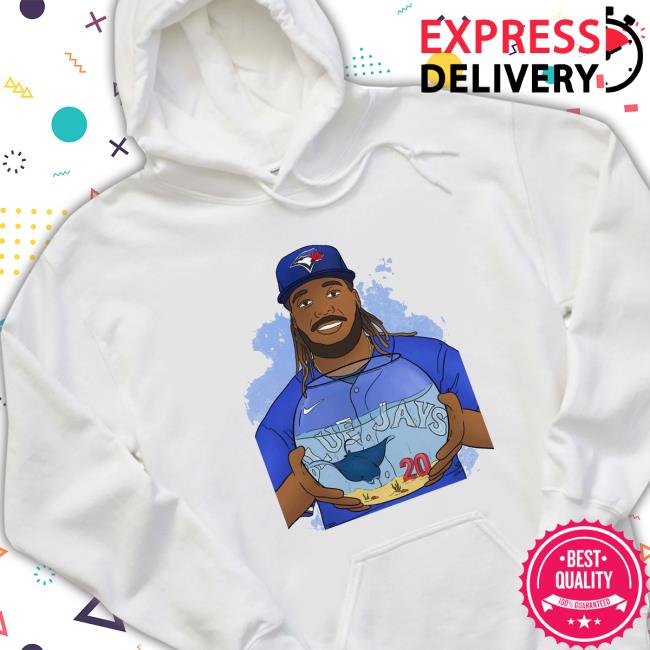 Vladimir Guerrero Jr. Toronto Blue Jays Home Run Art Crewneck Sweatshirt