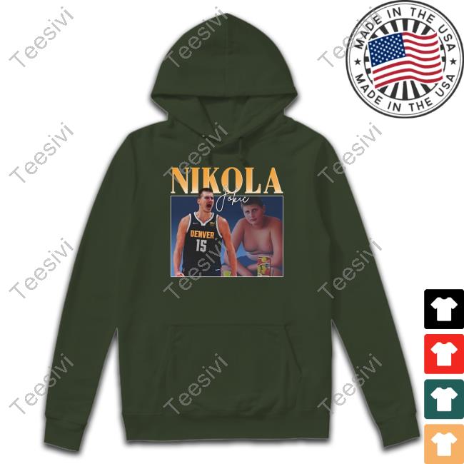 Nbacentral Denver 15 Nikola Jokic Long Sleeve T Shirt