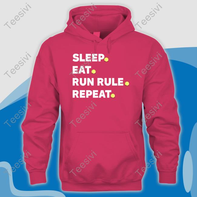 Oklahoma Softball Sleep Eat Run Rule Repeat Shirt