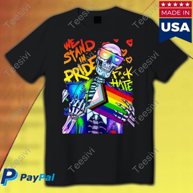 Official Gh0starcade Store We Stand In Pride Hoodie