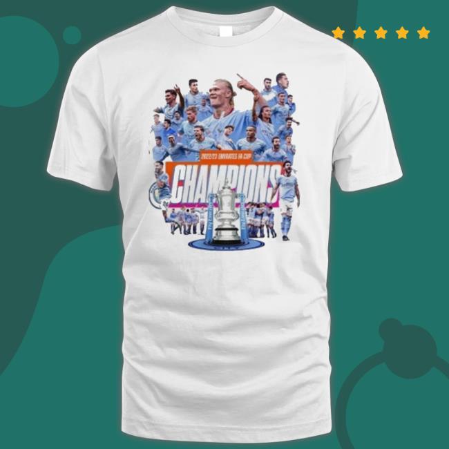 Official Manchester City 2023 Emirates Fa Cup Champions shirt