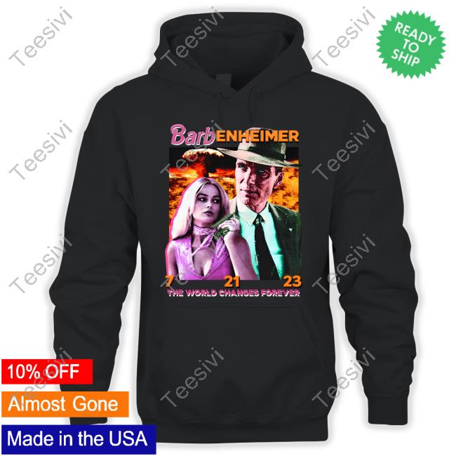 Barbenheimer The World Changes Forever Hoodie