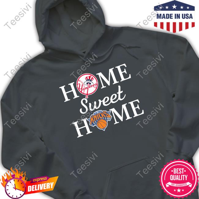 New York Yankees Baseball And New York Knicks Home Sweet Home Tank Top